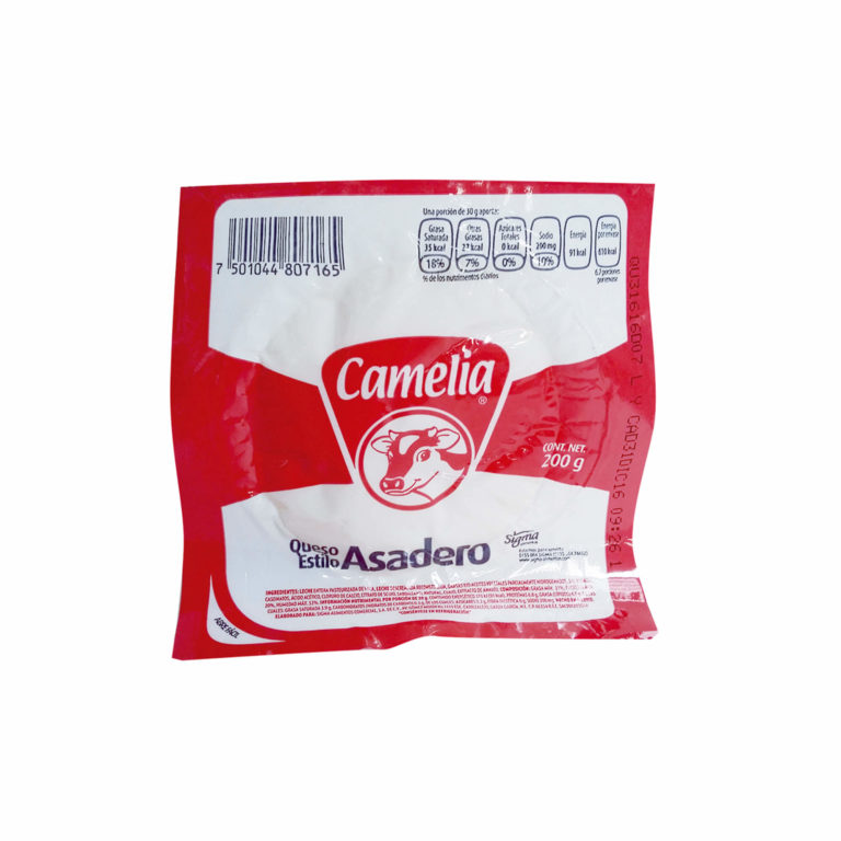 Queso Asadero Camelia 200 Grs Cjm 4212