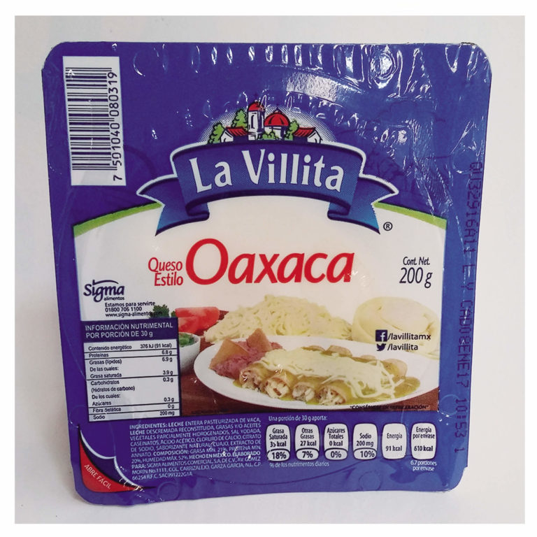 QUESO VILLITA OAXACA 200GRS - CJM