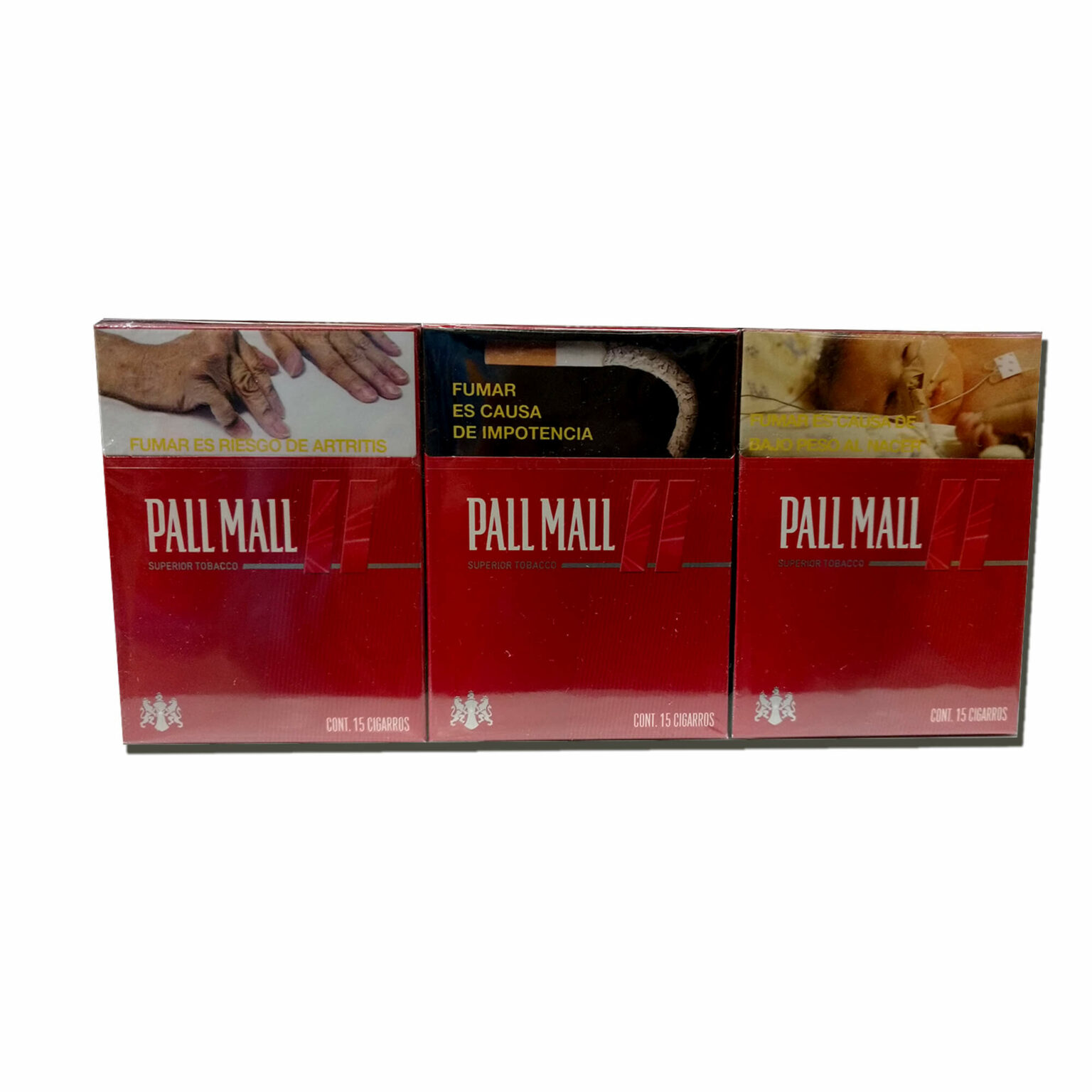 CIGARROS PALL MALL EXACTOS ROJO 15´S C/12(D) CJM
